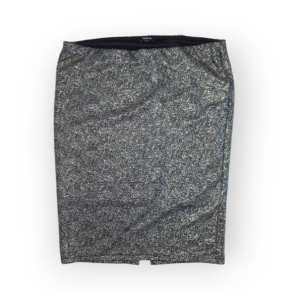 Torrid Metallic Gold Knit Stretchy Pull On High Waist Skirt Women Plus Sz 2X - Picture 2 of 9